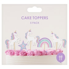 Cake Topper Unicorn 5 Pack