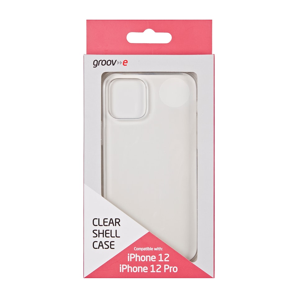GROOV-E IPHONE 12/12PRO CLEAR CASE