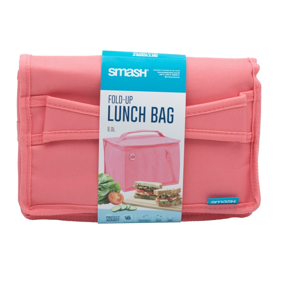 image 1 of Smash Pink Fold Up Lunch Bag 