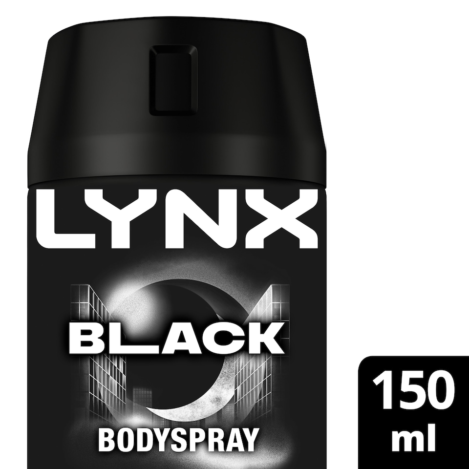 image 1 of Lynx Black 48h Deodorant Bodyspray for Men 150ml