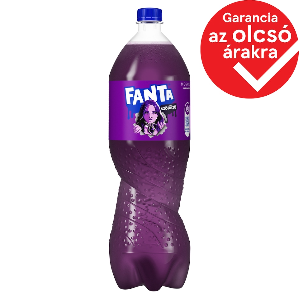 Fanta szőlőízű szénsavas üdítőital cukorral és édesítőszerekkel 1,75 l