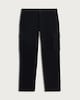 image 4 of F&F Cotton Rich Straight Leg Cargo Trousers in Black