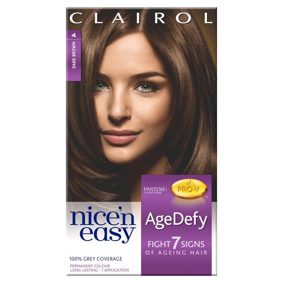 Clairol Ncen/Esy Age Defy. Prmt 4 Dark Brown H/Dye