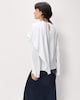image 4 of F&F Draped Cape Blouse in Cream