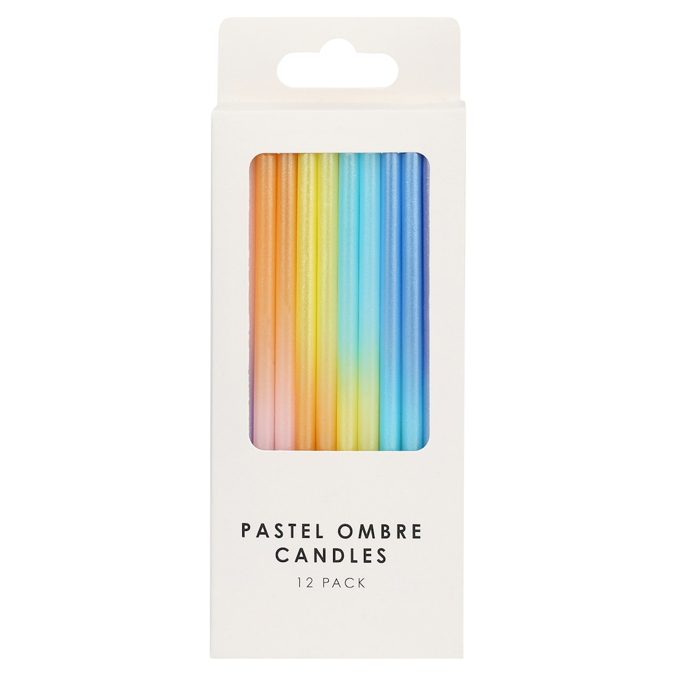Table Fun Candles Ombre 12pk