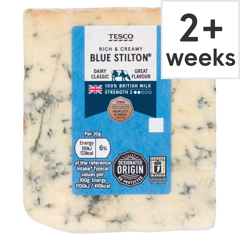 Tesco British Blue Stilton Cheese 220 G