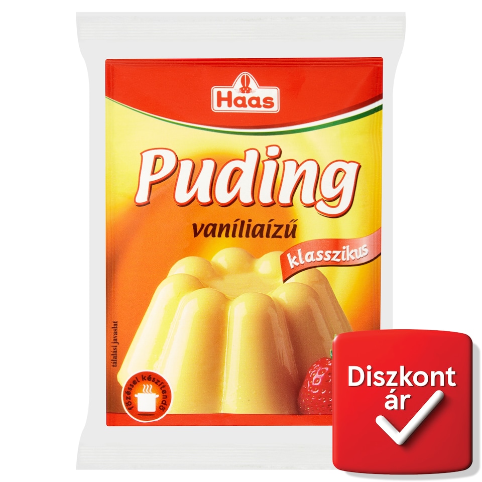 Haas Klasszikus vaníliaízű pudingpor 3 x 40 g