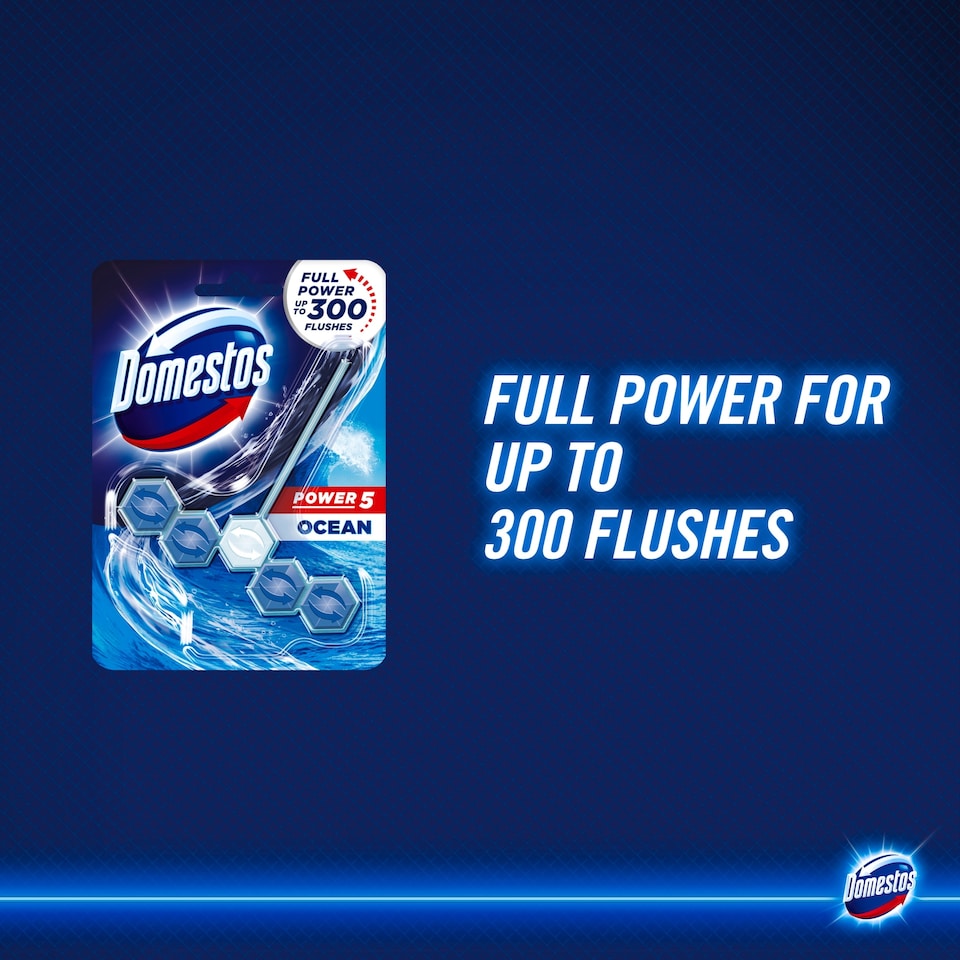 image 1 of Domestos Power 5 Ocean Rim Block 55G