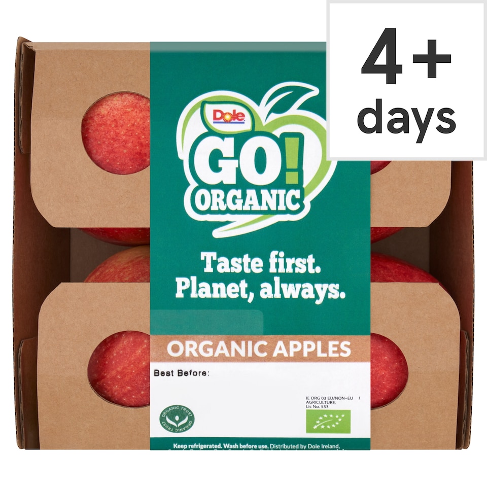 Dole Go Organic Apple 4 pack