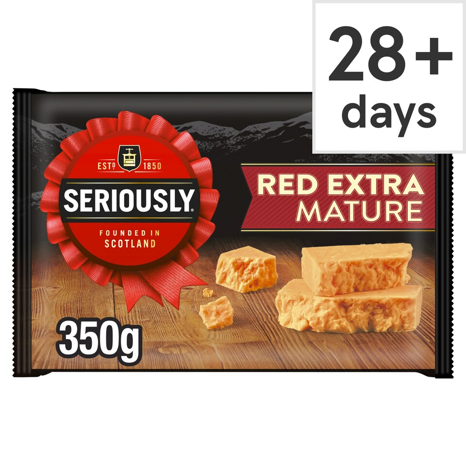 Seriously Red Extra Mature Cheddar Cheese 350g 