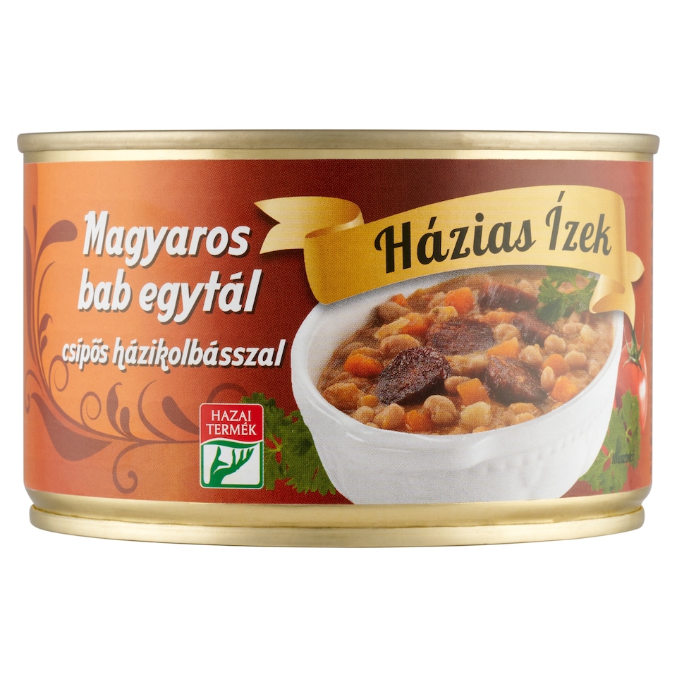 Házias Ízek magyaros bab egytál csípős házikolbásszal 400 g  1. kép