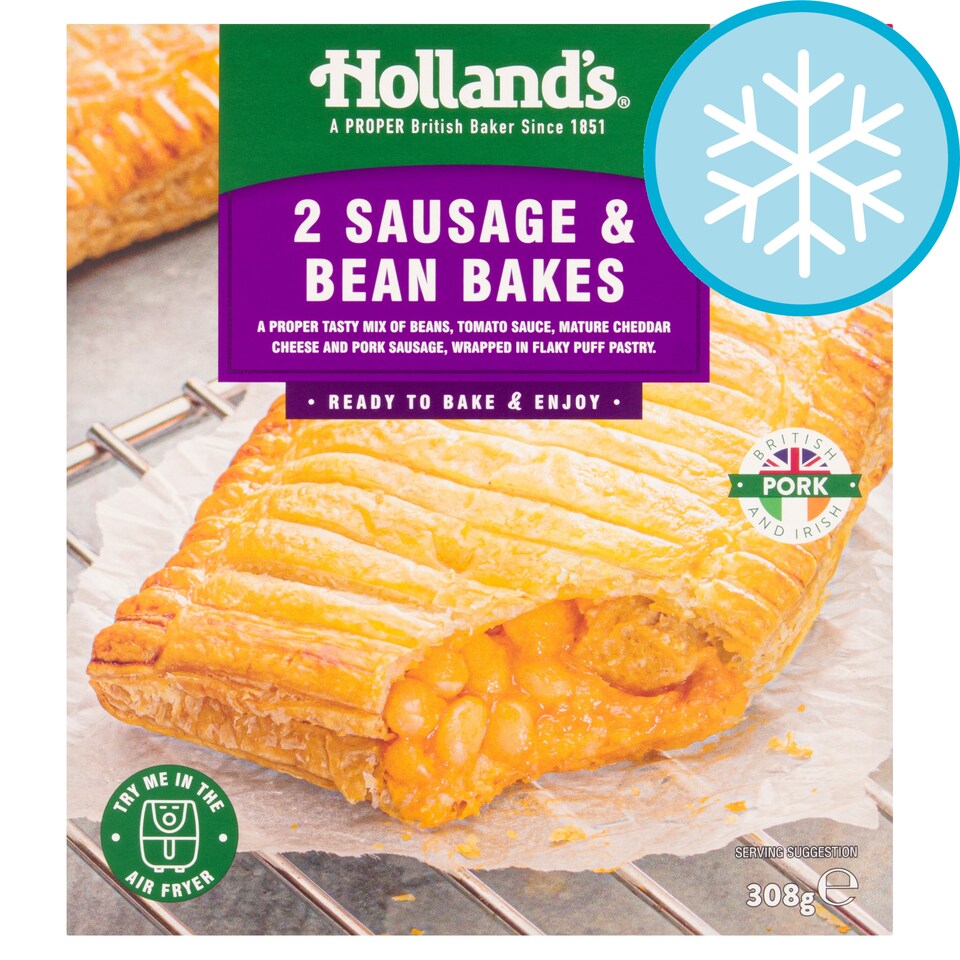 Holland's 2 Sausage & Bean Bakes 308g