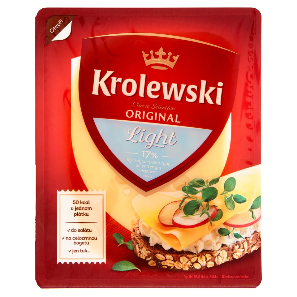 image 1 of Krolewski Light 17% Swiss-Type Cheese 100g
