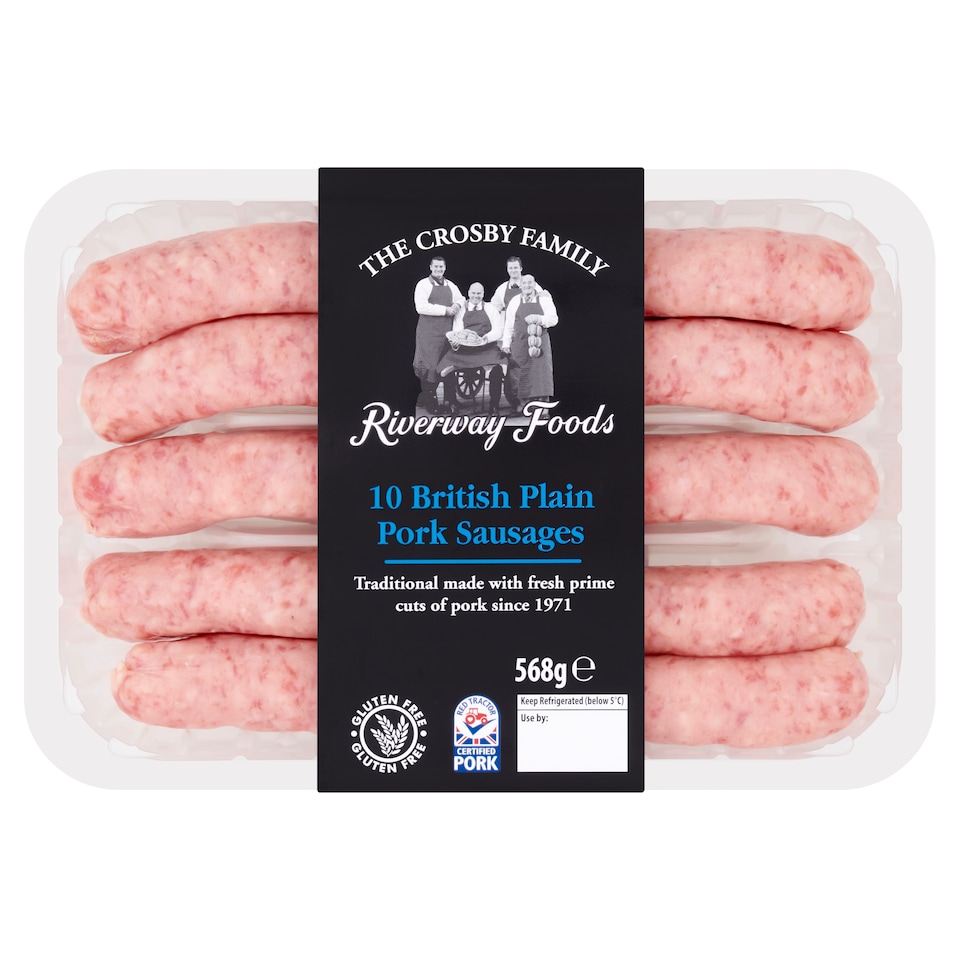Riverway Foods 10 British Pork Sausages 568G