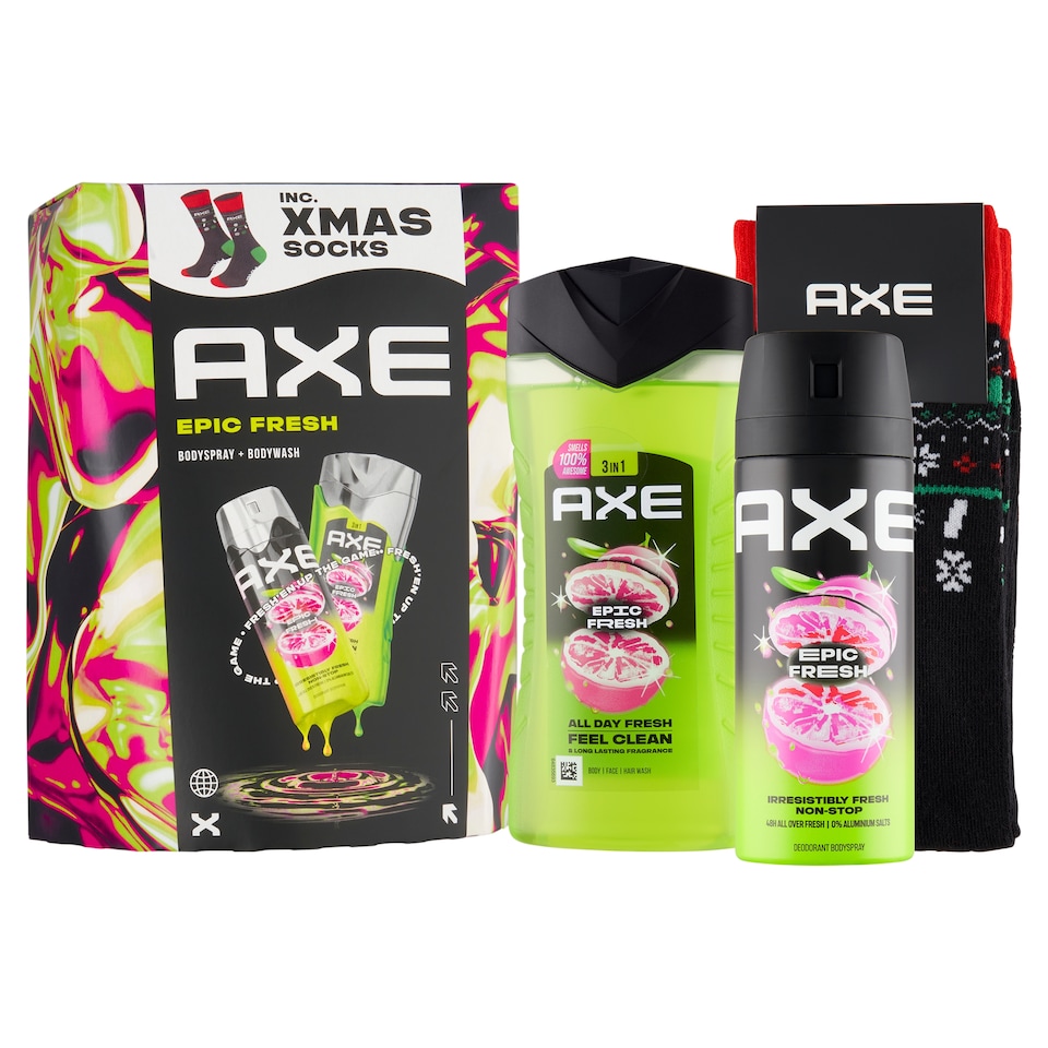 Obrázek 1 pro produkt Axe Epic Fresh dárková kazeta s ponožkami