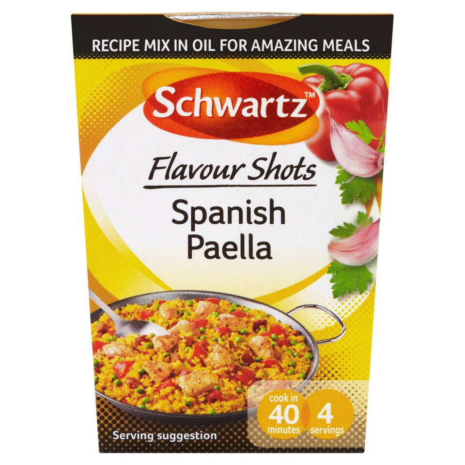 SCHWARTZ FLAVOUR SHOTS SPANISH PAELLA 52G