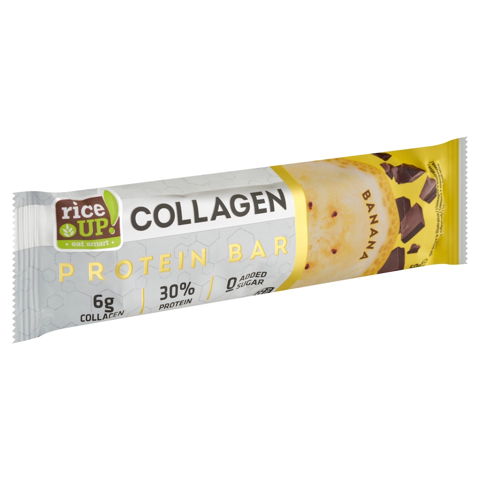 RiceUp! kollagénes fehérje szelet banán ízesítéssel hozzáadott cukor nélkül 50 g  1. kép