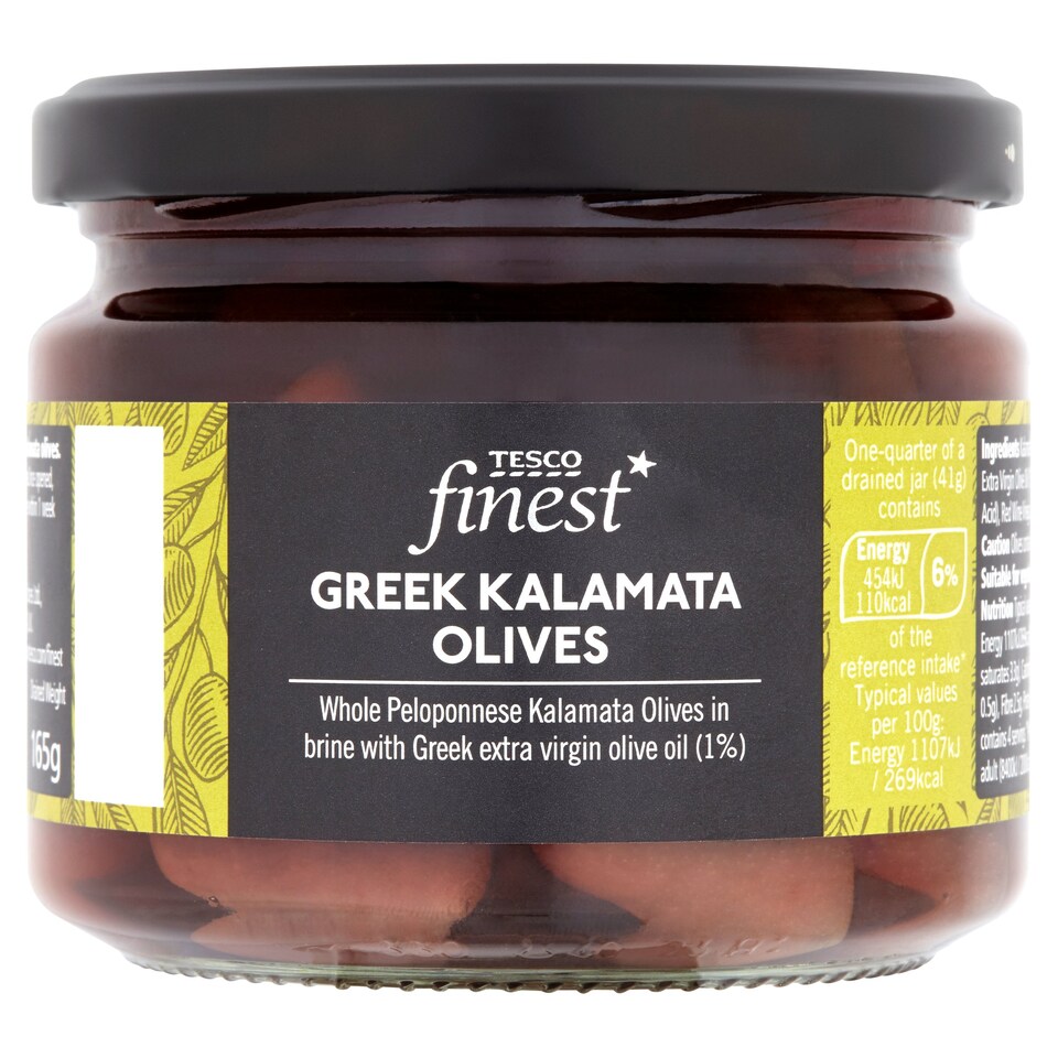 Tesco Finest Kalamata Olives 305G Tesco Groceries