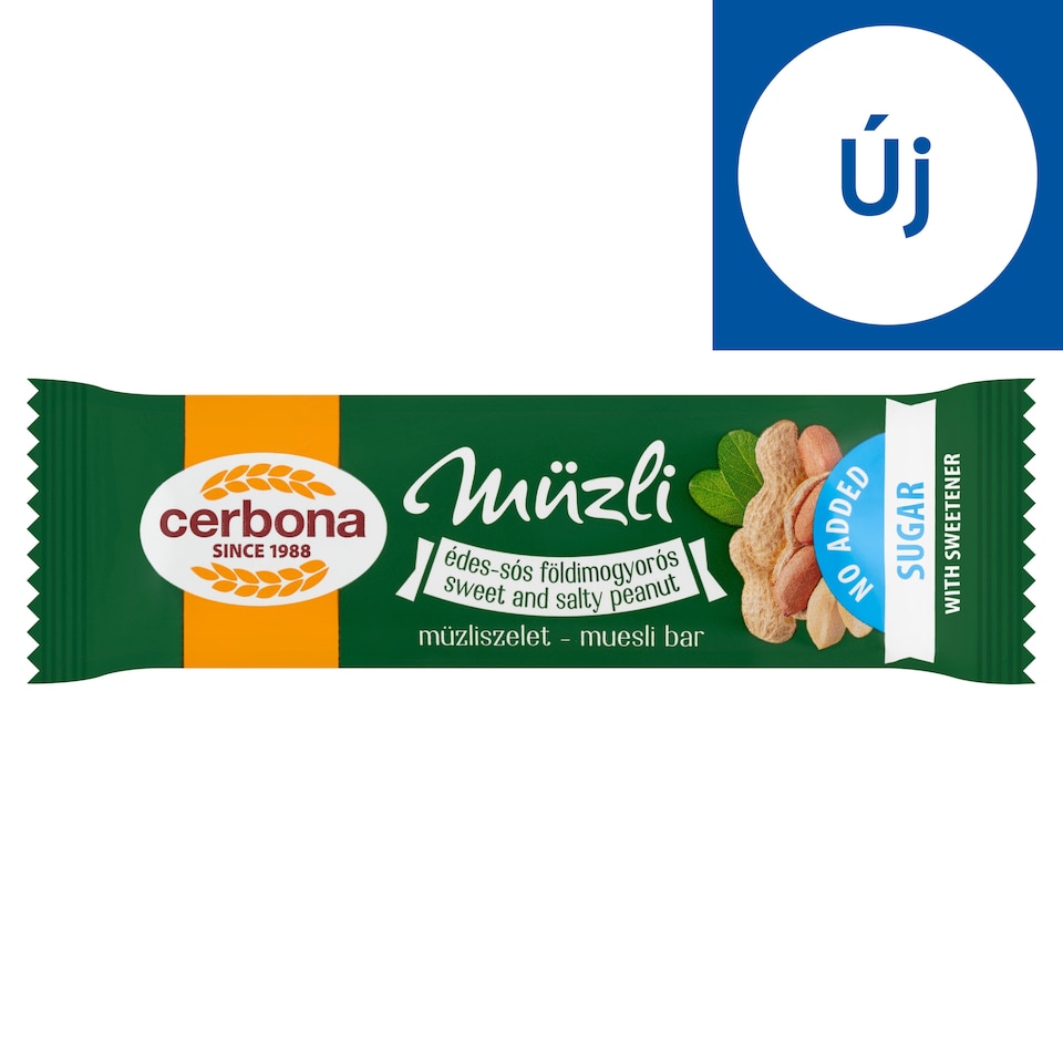 image 1 of Cerbona Müzli Sweet and Salty Peanut Muesli Bar 20 g