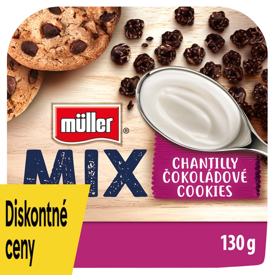 Müller Mix Chantilly Taste Jogurt Chocolate Cookies jogurt 130 g