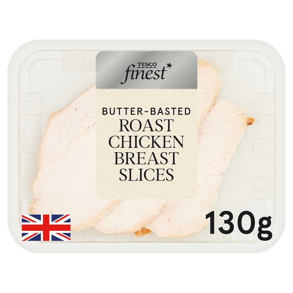 Tesco Finest Butter Basted Roast Chicken Breast Slices 130g