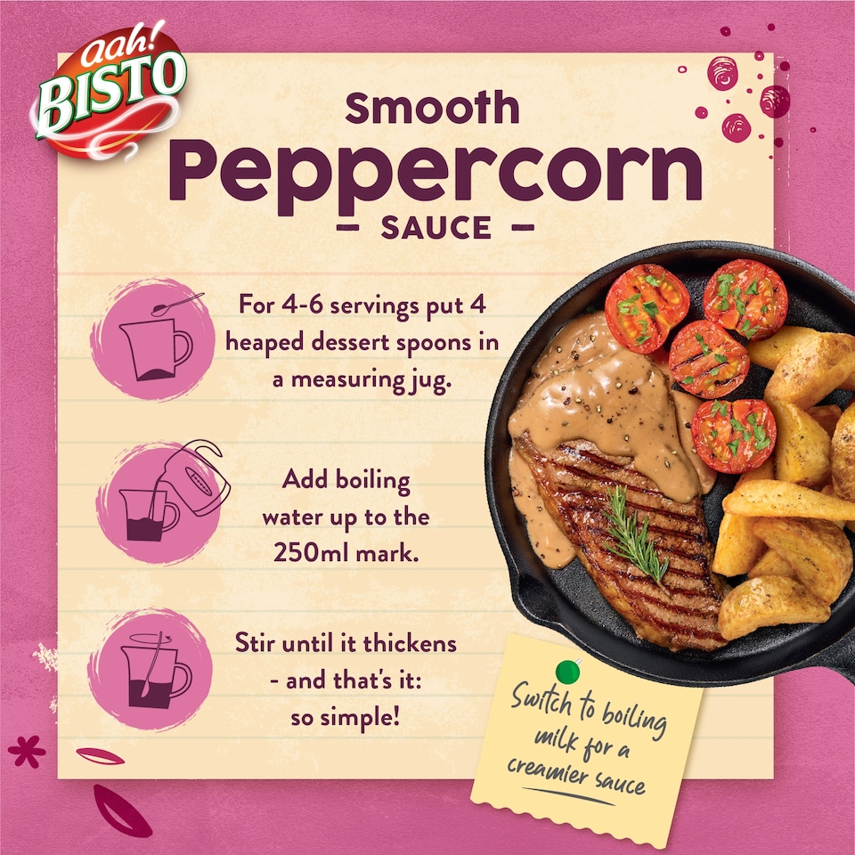 image 1 of Bisto Smooth Peppercorn Sauce Mix 170g