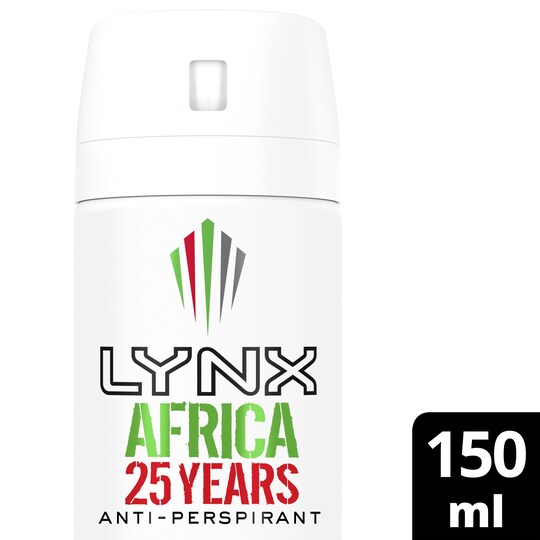 Lynx Dry Africa Antiperspirant Deodorant 150Ml Tesco Groceries