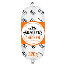 Meatiful British Chicken with Brown Rice Complete Dog Food 320g