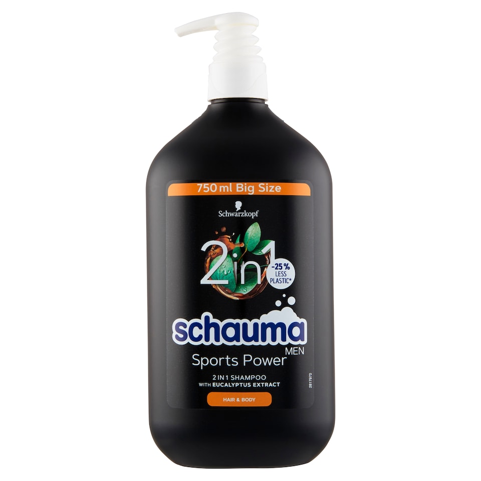 obrázok 1 z Schauma Men Sports Power 2v1 šampón 750 ml