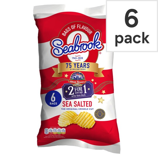 Seabrook Sea Salt Sixer 6 Pack Tesco Groceries