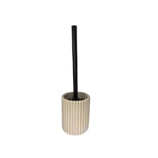 F&F Home Taupe Ribbed Toilet Brush