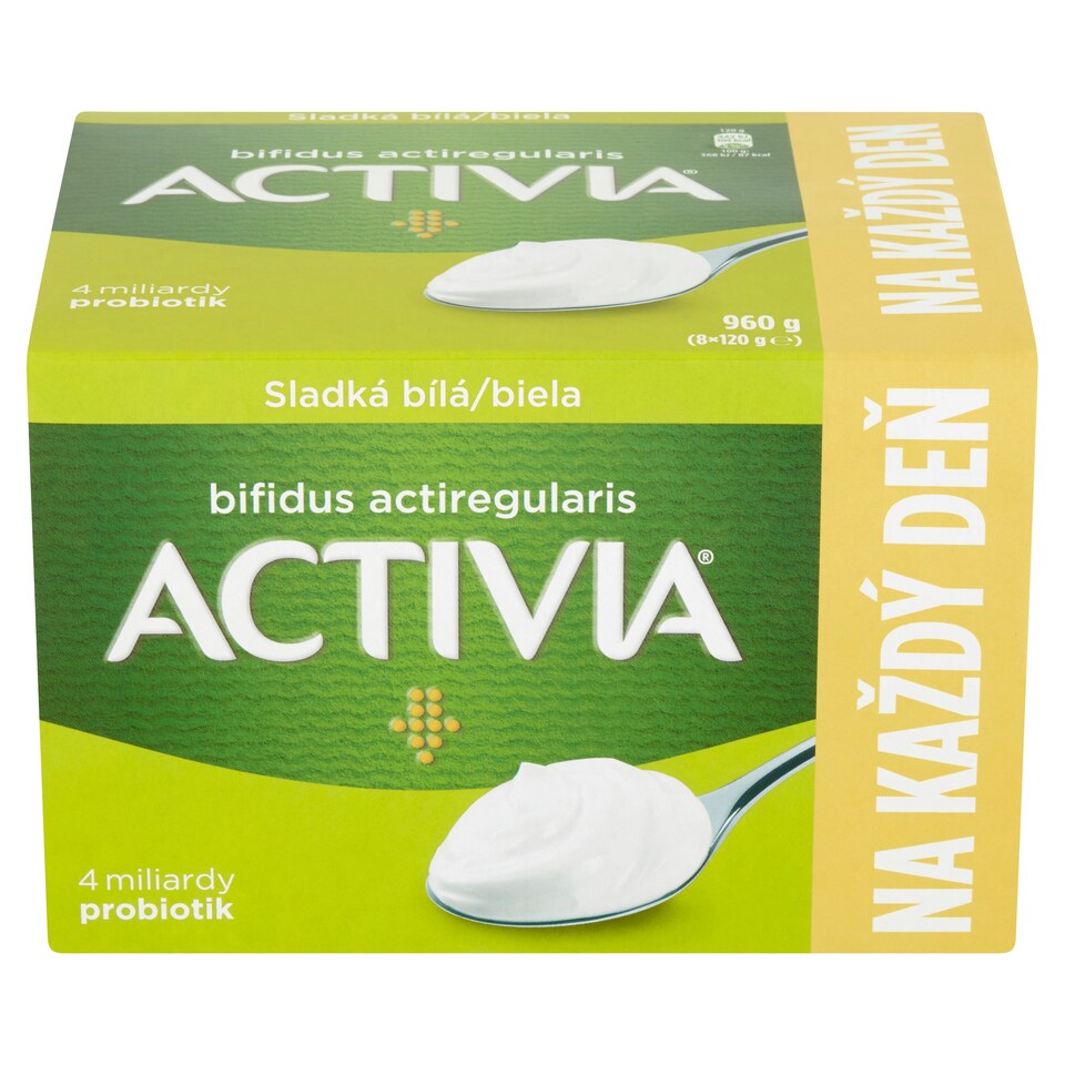 Activia probiotický jogurt bílý slazený 8 x 120g