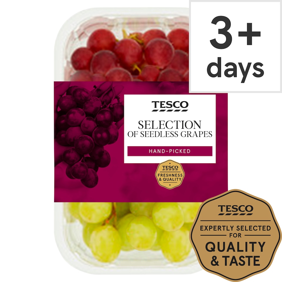 Tesco Seedless Grape Selection Pack 500G