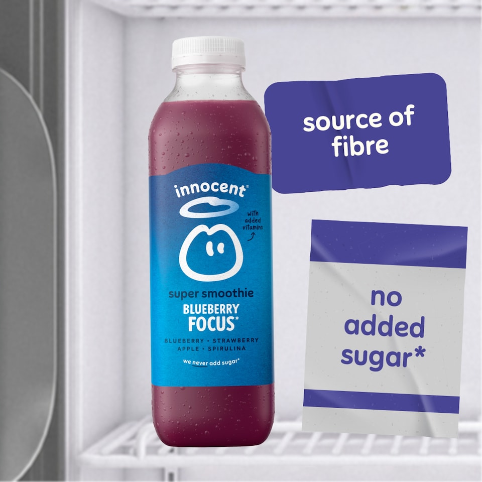 image 1 of Innocent Blueberry Focus Super Smoothie 750ml