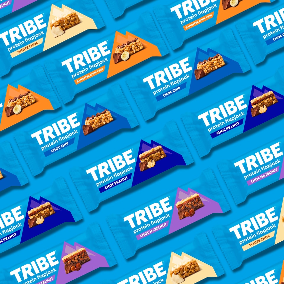 image 1 of TRIBE Protein Flapjack Banoffee Choc Chip 3x38g