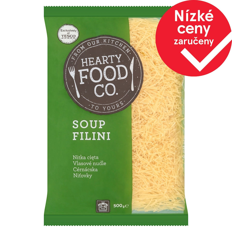 Hearty Food Co. Vlasové nudle 500g