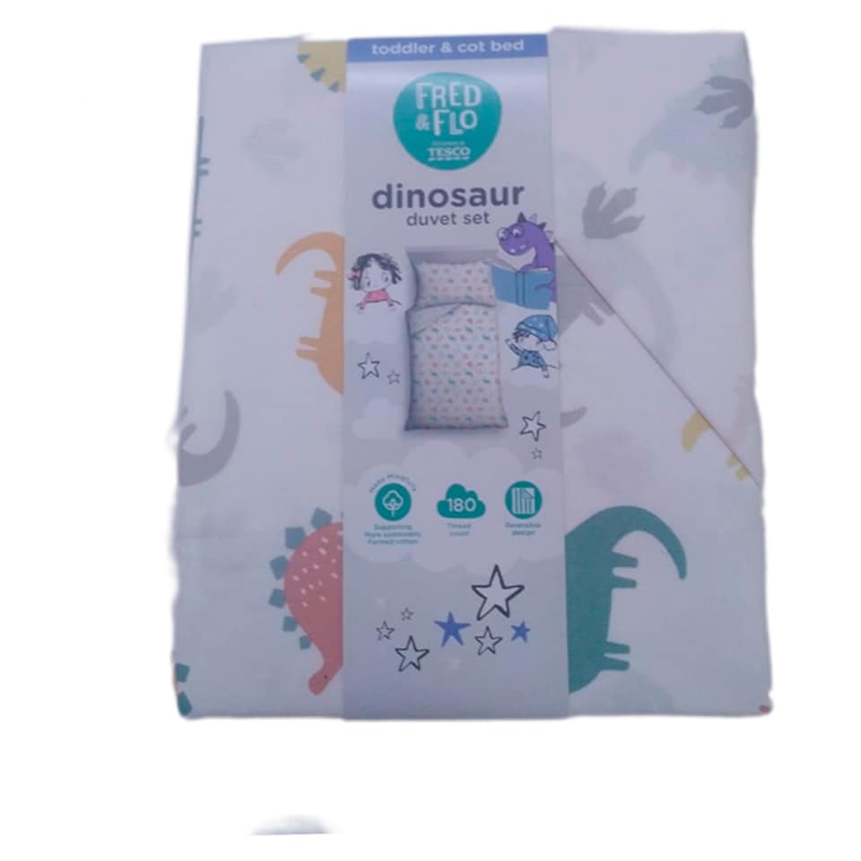 Fred & Flo Dinosaur Toddler Bedding Set