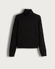 image 4 of F&F Knitted Roll Neck Jumper with Wool in Black