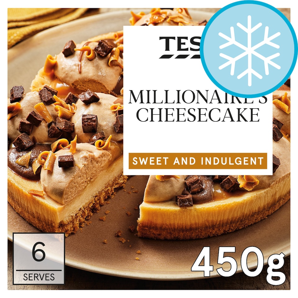 Tesco Millionaires Cheesecake 450g Tesco Groceries