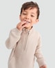 image 1 of F&F Boys Cotton Rich Half Zip Sweatshirt in Stone