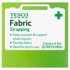 Tesco Stretch Fabric Strapping 2.5Cm X 4.5M