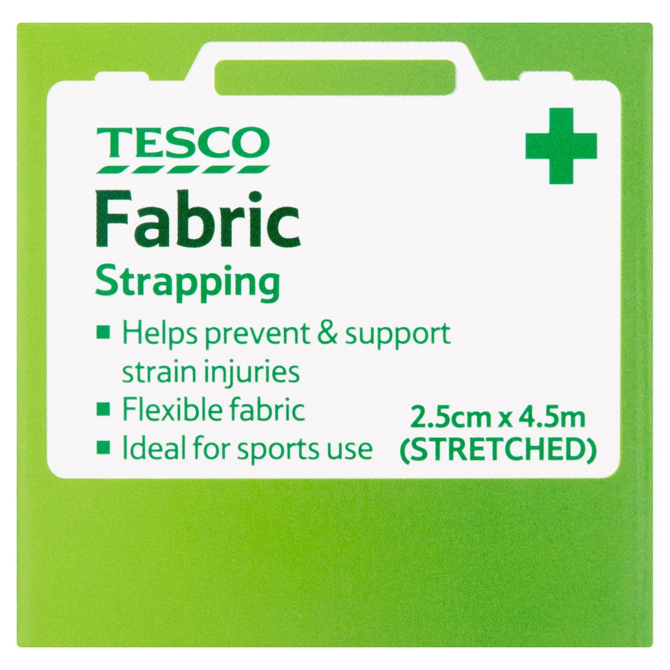 Tesco Stretch Fabric Strapping 2.5Cm X 4.5M