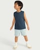 image 1 of F&F Boys Pure Cotton Vest in Navy