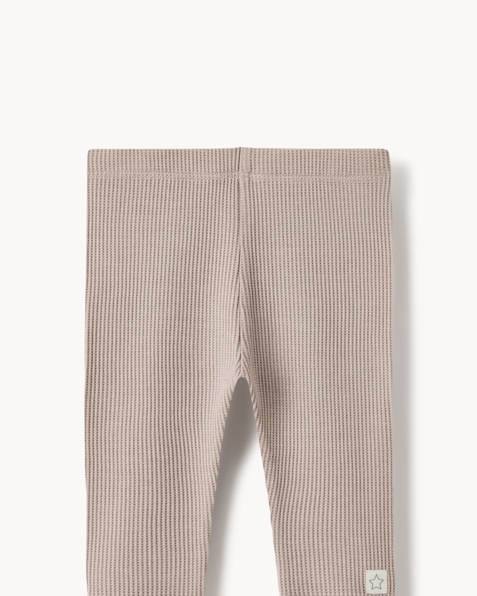 image 1 of F&F Baby 3-Pack Cotton Rich Ribbed Leggings in Green