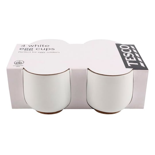 Tesco Nova Porcelain Egg Cup 4 Pack Tesco Groceries
