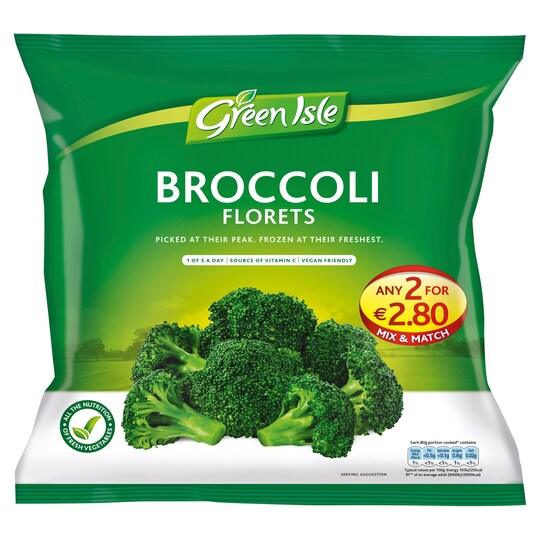 Green Isle Broccoli Florets 450G Tesco Groceries