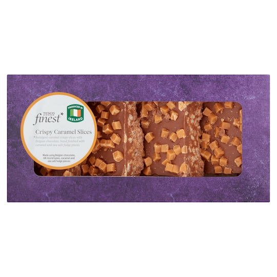 Tesco Finest Caramel Crispy Slice 300G Tesco Groceries