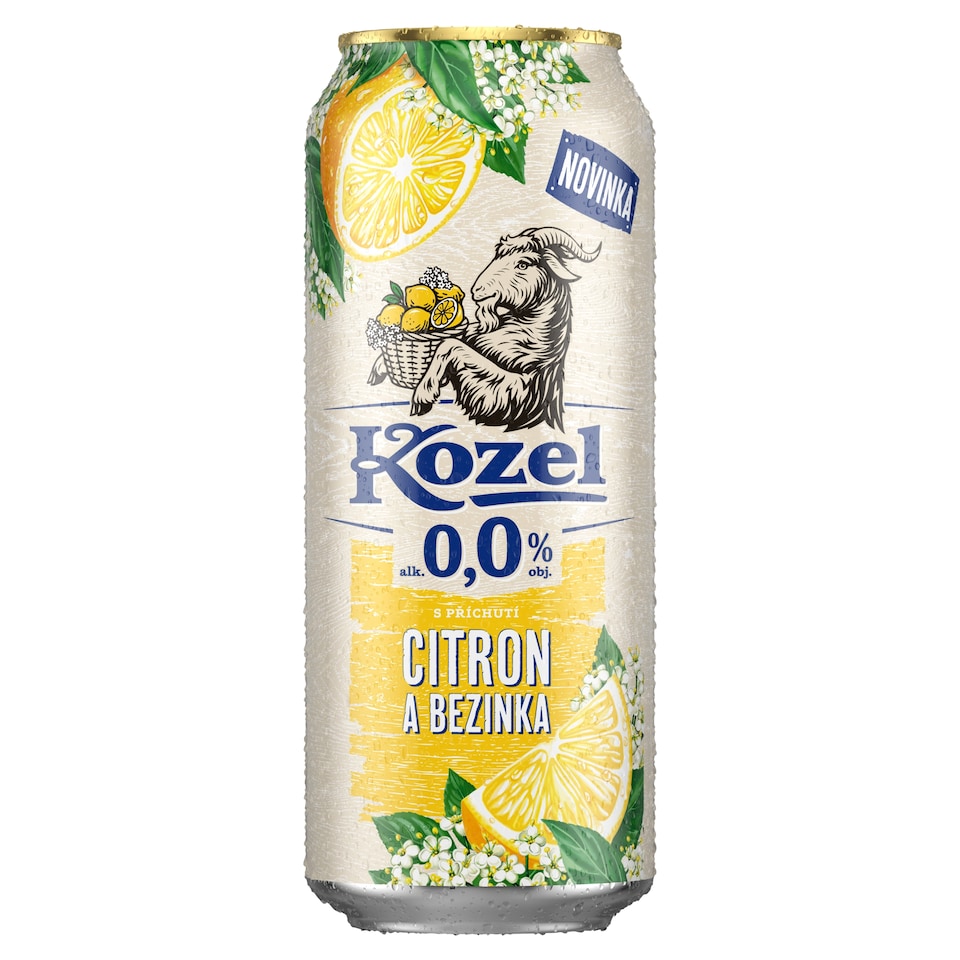 image 1 of Velkopopovický Kozel with Lemon and Elderberry Flavor 0.5L