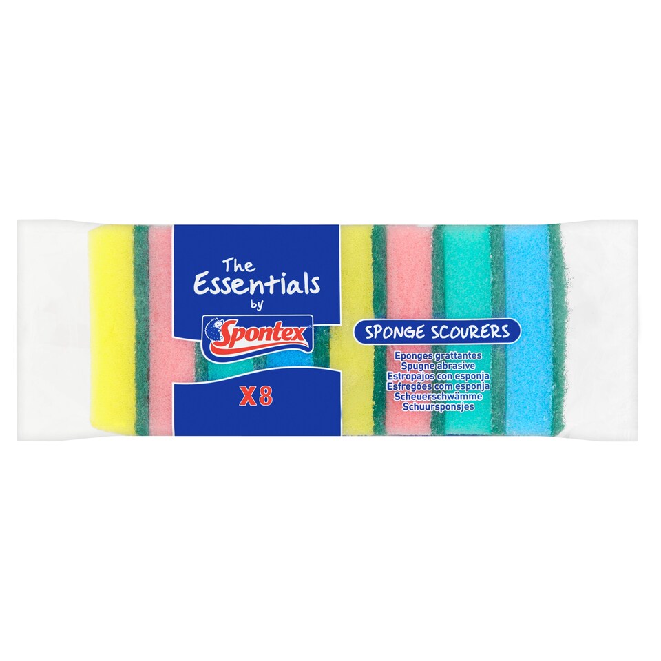 Spontex Essentials Scourer 8 Pack