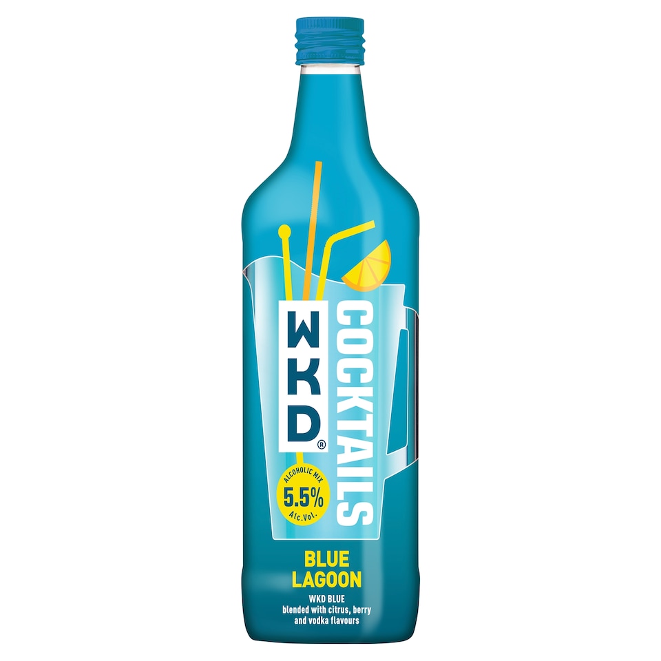 WKD Cocktails Blue Lagoon Ready to Drink Premix 700ml